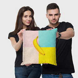 Подушка квадратная Banana, цвет: 3D-принт — фото 2