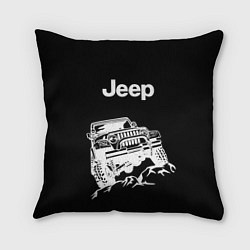 Подушка квадратная Jeep, цвет: 3D-принт