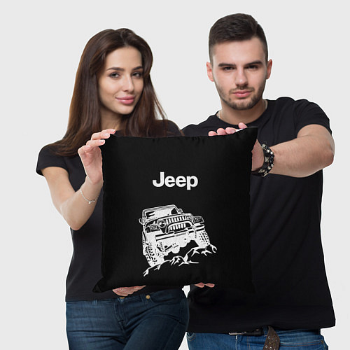 Подушка квадратная Jeep / 3D-принт – фото 3