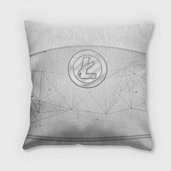 Подушка квадратная Litecoin LTC, цвет: 3D-принт