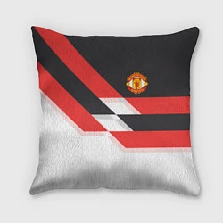 Подушка квадратная Manchester United: Stipe, цвет: 3D-принт