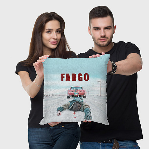 Подушка квадратная Fargo Racing / 3D-принт – фото 3