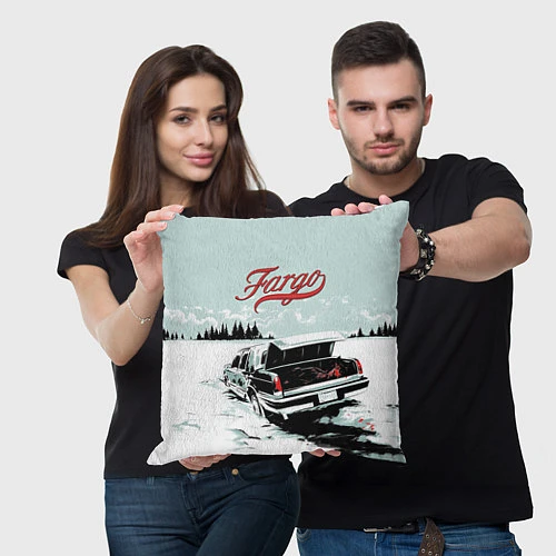 Подушка квадратная Fargo Car / 3D-принт – фото 3