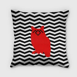 Подушка квадратная Twin Peaks Owl, цвет: 3D-принт