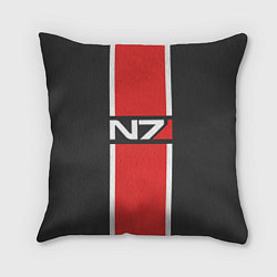 Подушка квадратная Mass Effect: N7, цвет: 3D-принт