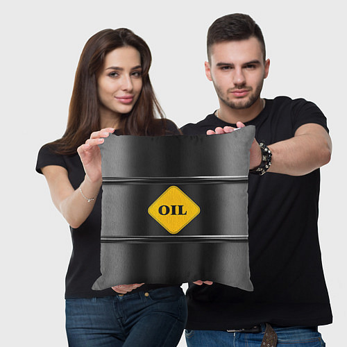 Подушка квадратная Oil / 3D-принт – фото 3