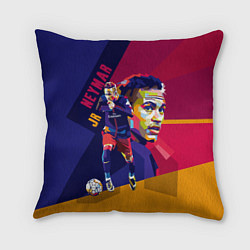Подушка квадратная Jr. Neymar, цвет: 3D-принт