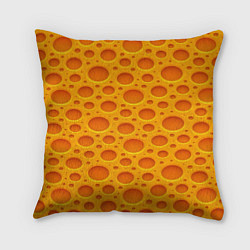 Подушка квадратная Сыр, цвет: 3D-принт