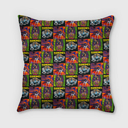 Подушка квадратная Ramones, цвет: 3D-принт