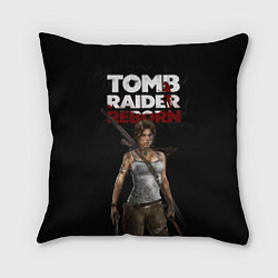 Подушка квадратная TOMB RAIDER, цвет: 3D-принт