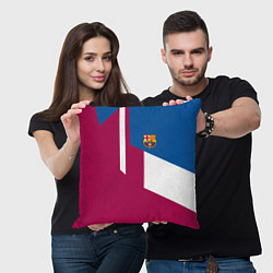 Подушка квадратная FC Barcelona 2018, цвет: 3D-принт — фото 2