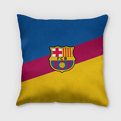 Подушка квадратная FC Barcelona 2018 Colors, цвет: 3D-принт