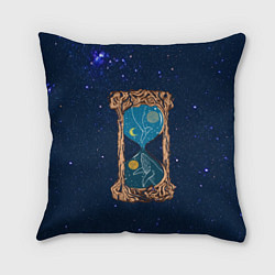 Подушка квадратная Звёздные часы, цвет: 3D-принт