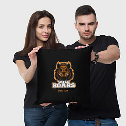Подушка квадратная Wild Boars: Sport Team, цвет: 3D-принт — фото 2