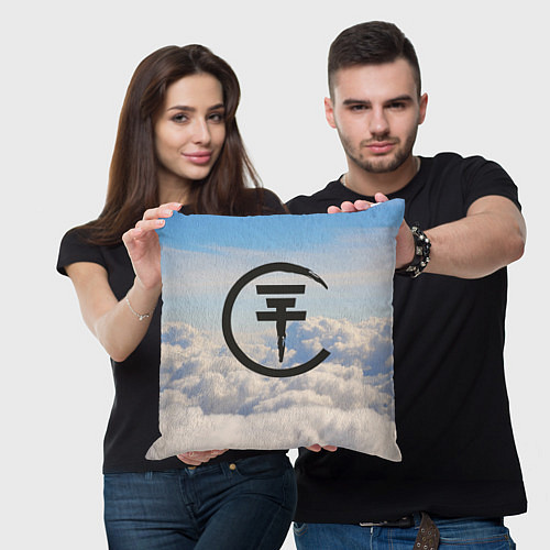 Подушка квадратная Tokio Hotel: Clouds / 3D-принт – фото 3