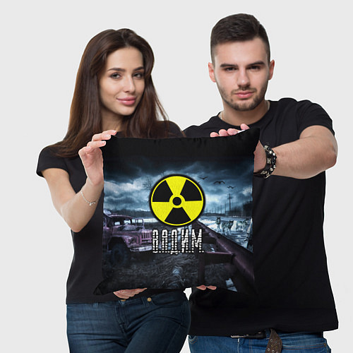 Подушка квадратная S.T.A.L.K.E.R: Вадим / 3D-принт – фото 3