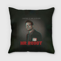 Подушка квадратная Mr Robot: Illusion