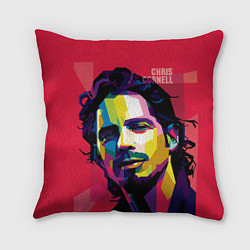 Подушка квадратная Chris Cornell Art, цвет: 3D-принт