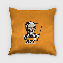 Подушка квадратная BTC vs KFC