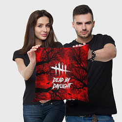 Подушка квадратная Dead by Daylight, цвет: 3D-принт — фото 2