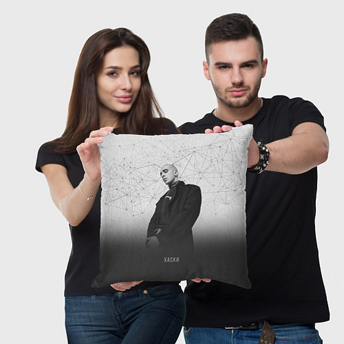 Подушка квадратная Хаски: Геометрия / 3D-принт – фото 3