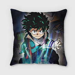 Подушка квадратная My Hero Academia синий свет, цвет: 3D-принт