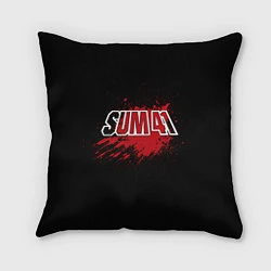 Подушка квадратная Sum 41: Hot Blood, цвет: 3D-принт
