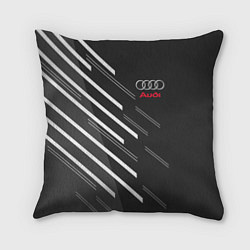 Подушка квадратная Audi: White Rays, цвет: 3D-принт