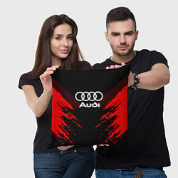Подушка квадратная Audi: Red Anger, цвет: 3D-принт — фото 2