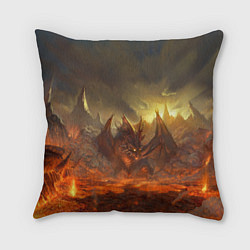 Подушка квадратная Linage II: Fire Dragon, цвет: 3D-принт