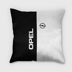 Подушка квадратная Opel B&W, цвет: 3D-принт