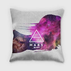 Подушка квадратная 30 STM: Space Wave, цвет: 3D-принт