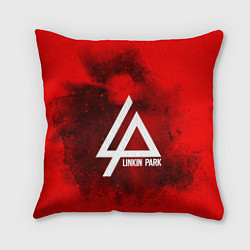 Подушка квадратная Linkin Park: Red Wave, цвет: 3D-принт