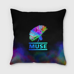 Подушка квадратная Muse: Neon Flower, цвет: 3D-принт