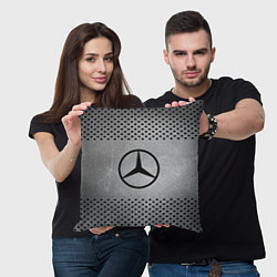 Подушка квадратная Mercedes-Benz: Hardened Steel, цвет: 3D-принт — фото 2