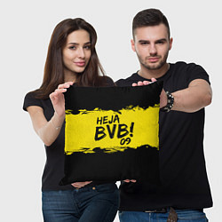 Подушка квадратная Heja BVB 09, цвет: 3D-принт — фото 2