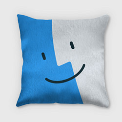 Подушка квадратная Mac OS Smile, цвет: 3D-принт