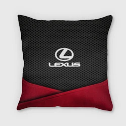 Подушка квадратная Lexus: Grey Carbon, цвет: 3D-принт