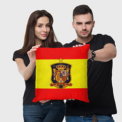 Подушка квадратная Сборная Испании, цвет: 3D-принт — фото 2