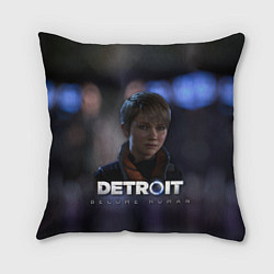 Подушка квадратная Detroit: Kara, цвет: 3D-принт