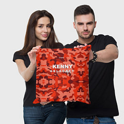 Подушка квадратная Kenny: Obladaet Camo, цвет: 3D-принт — фото 2