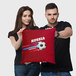 Подушка квадратная Russia Football, цвет: 3D-принт — фото 2