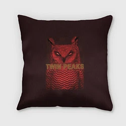 Подушка квадратная Twin Peaks: Red Owl, цвет: 3D-принт