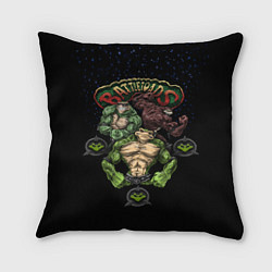 Подушка квадратная Battletoads Trio, цвет: 3D-принт