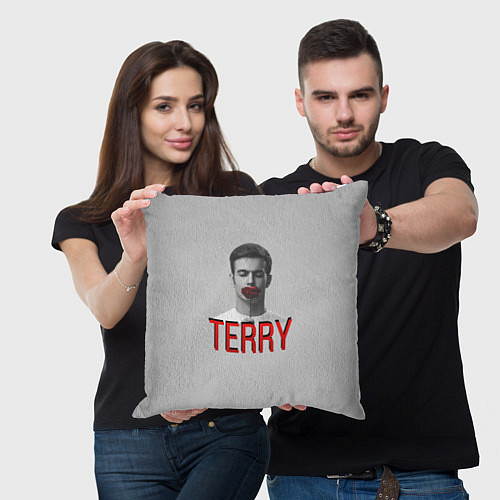 Подушка квадратная Terry Face / 3D-принт – фото 3