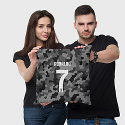 Подушка квадратная Ronaldo 7: Camo Sport, цвет: 3D-принт — фото 2