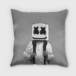 Подушка квадратная Marshmallow Boy, цвет: 3D-принт
