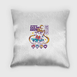 Подушка квадратная Sailor Meow, цвет: 3D-принт