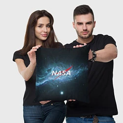 Подушка квадратная NASA: Space Light, цвет: 3D-принт — фото 2