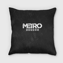 Подушка квадратная Metro Exodus: Space Grey, цвет: 3D-принт